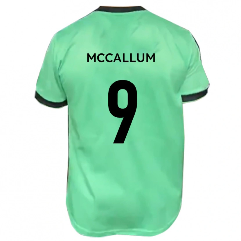 Danxen Homem Camisola Paul Mccallum #9 Turquesa Preto Alternativa 2025/26 Camisa Brasil