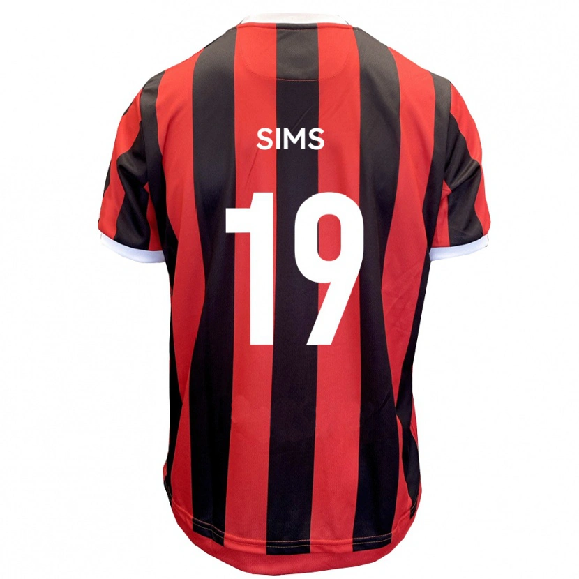 Danxen Homem Camisola Josh Sims #19 Vermelho Preto Alternativa 2025/26 Camisa Brasil