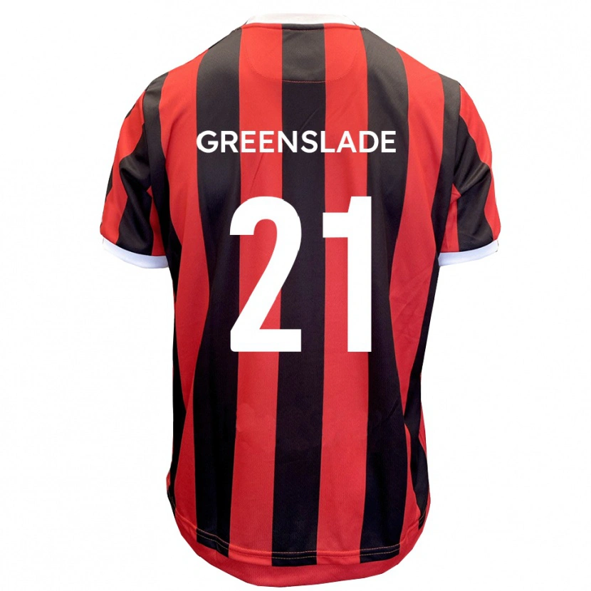 Danxen Homem Camisola Harvey Greenslade #21 Vermelho Preto Alternativa 2025/26 Camisa Brasil