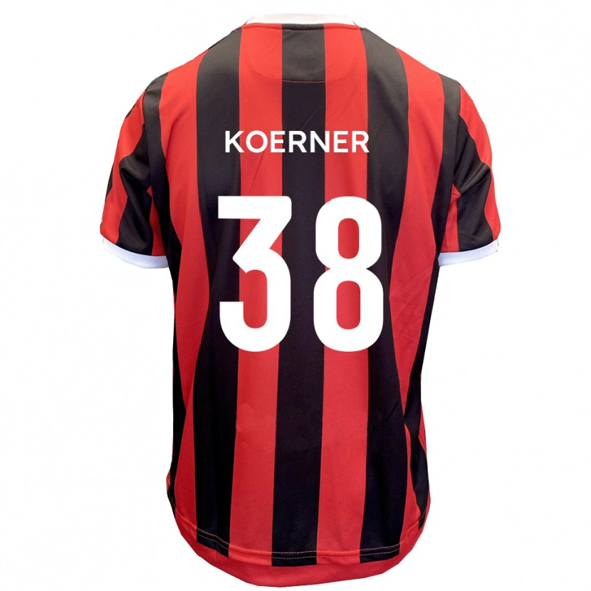 Danxen Homem Camisola Corey Koerner #38 Vermelho Preto Alternativa 2025/26 Camisa Brasil