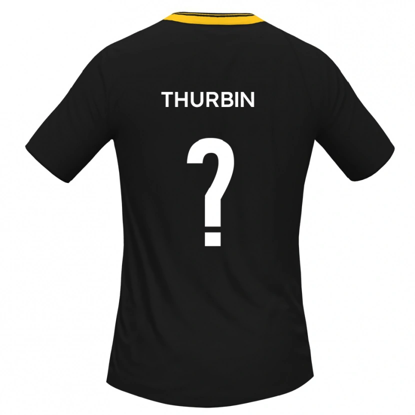 Danxen Homem Camisola Johnny Thurbin #0 Preto Amarelo Alternativa 2025/26 Camisa Brasil