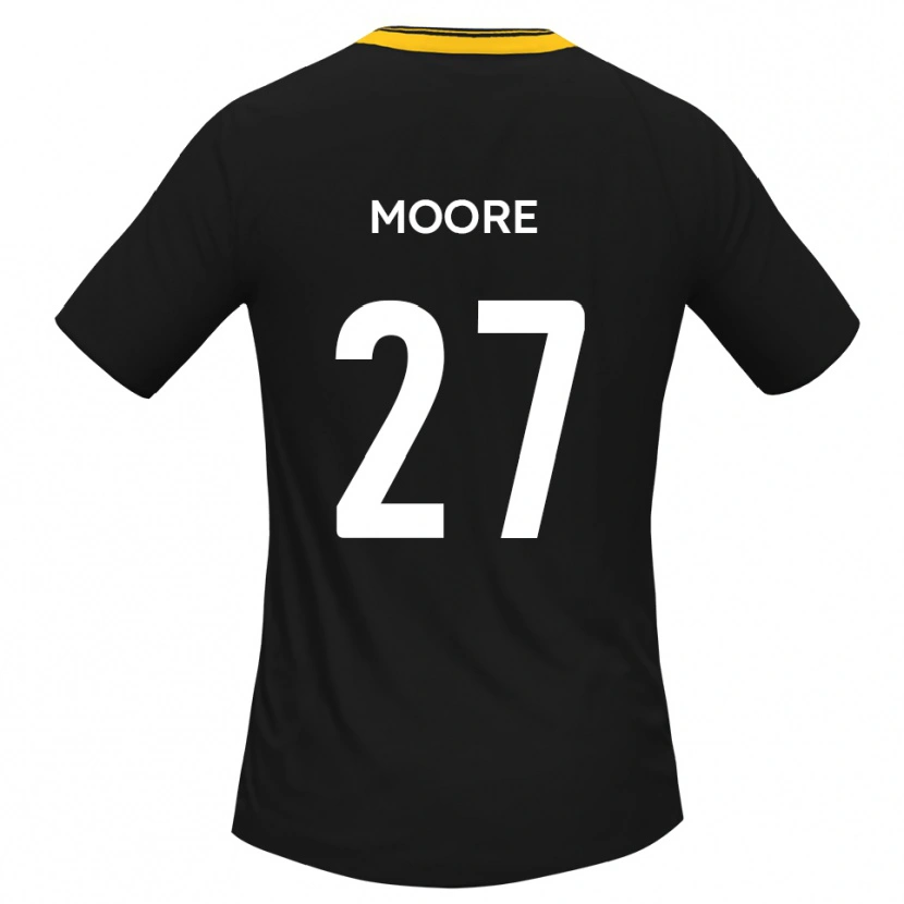 Danxen Homem Camisola Liam Moore #27 Preto Amarelo Alternativa 2025/26 Camisa Brasil