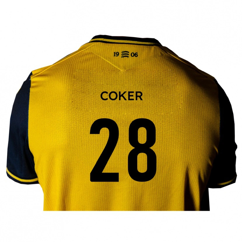 Danxen Homem Camisola Oliver Coker #28 Amarelo Preto Alternativa 2025/26 Camisa Brasil