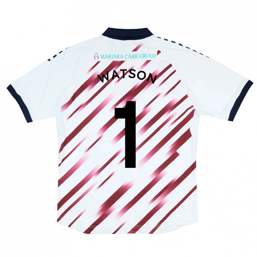 Danxen Homem Camisola Rory Watson #1 Branco Vermelho Alternativa 2025/26 Camisa Brasil
