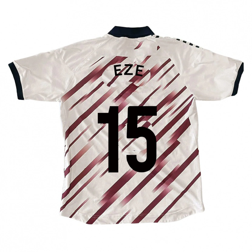 Danxen Homem Camisola Dubem Eze #15 Branco Vermelho Alternativa 2025/26 Camisa Brasil