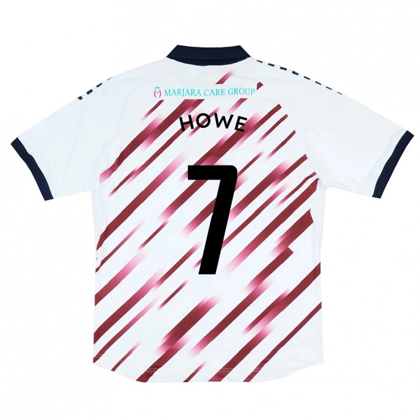Danxen Homem Camisola Declan Howe #7 Branco Vermelho Alternativa 2025/26 Camisa Brasil