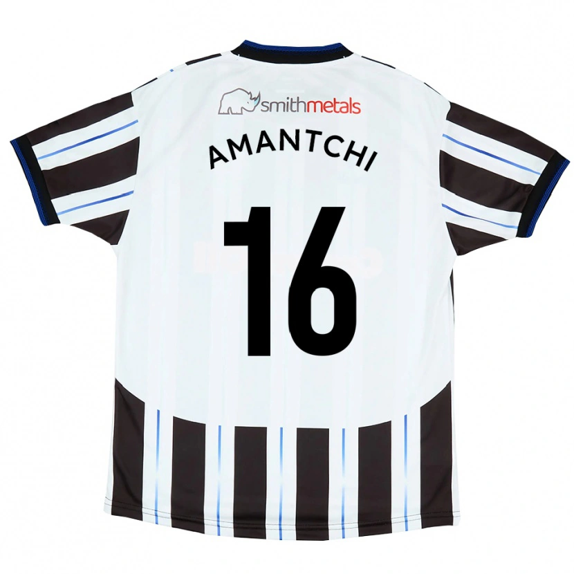 Danxen Homem Camisola Levi Amantchi #16 Branco Preto Alternativa 2025/26 Camisa Brasil