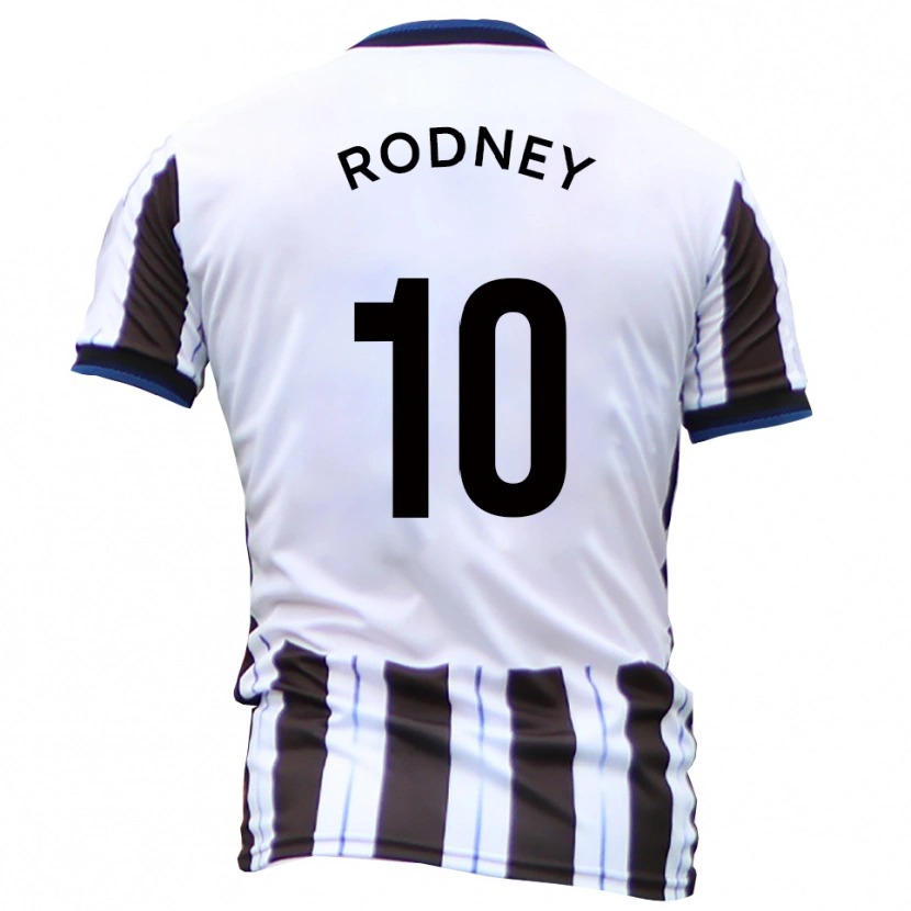 Danxen Homem Camisola Devante Rodney #10 Branco Preto Alternativa 2025/26 Camisa Brasil
