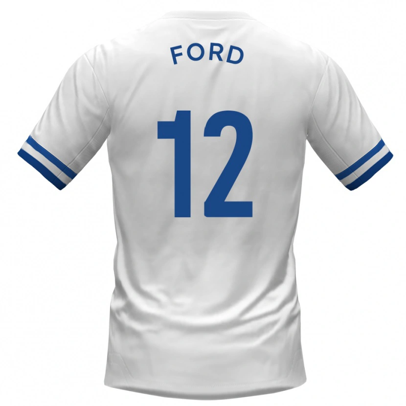 Danxen Homem Camisola Nathaniel Ford #12 Branco Azul Alternativa 2025/26 Camisa Brasil