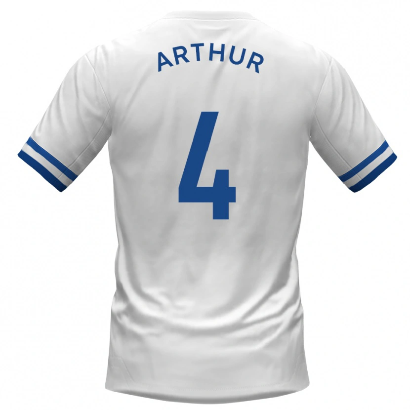 Danxen Homem Camisola Festus Arthur #4 Branco Azul Alternativa 2025/26 Camisa Brasil