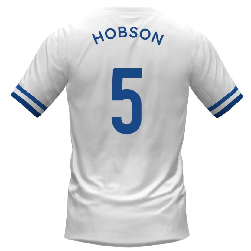 Danxen Homem Camisola Shaun Hobson #5 Branco Azul Alternativa 2025/26 Camisa Brasil