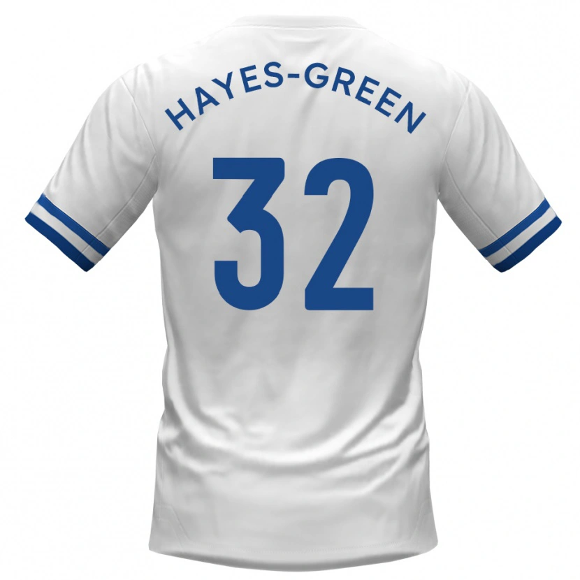 Danxen Homem Camisola Charlie Hayes-Green #32 Branco Azul Alternativa 2025/26 Camisa Brasil