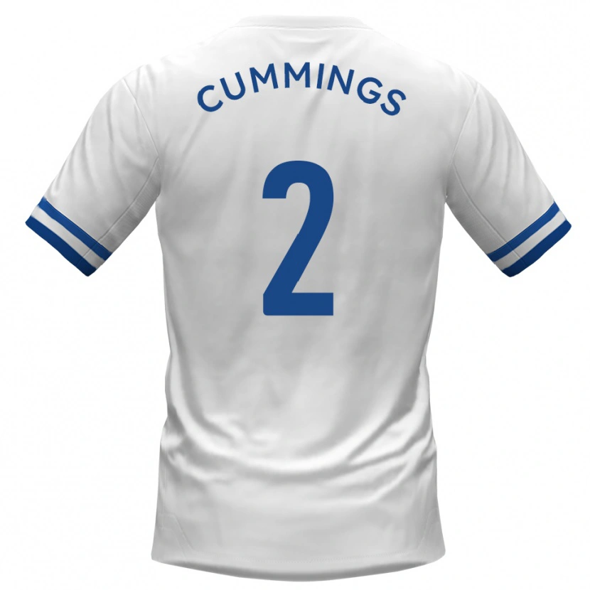 Danxen Homem Camisola Jo Cummings #2 Branco Azul Alternativa 2025/26 Camisa Brasil