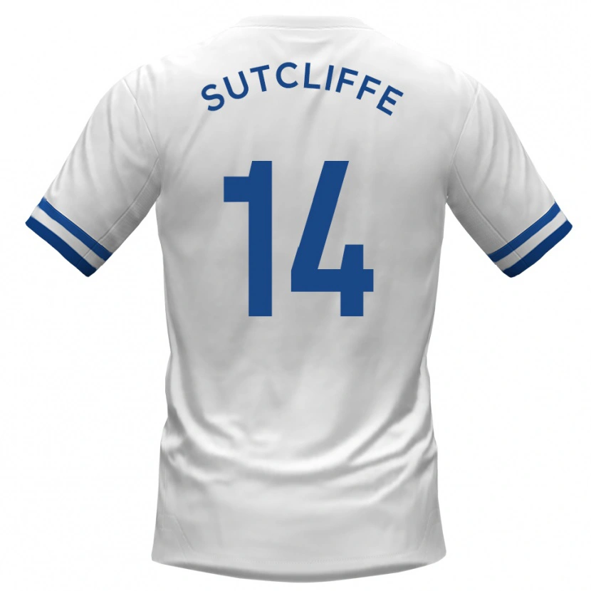Danxen Homem Camisola Harvey Sutcliffe #14 Branco Azul Alternativa 2025/26 Camisa Brasil