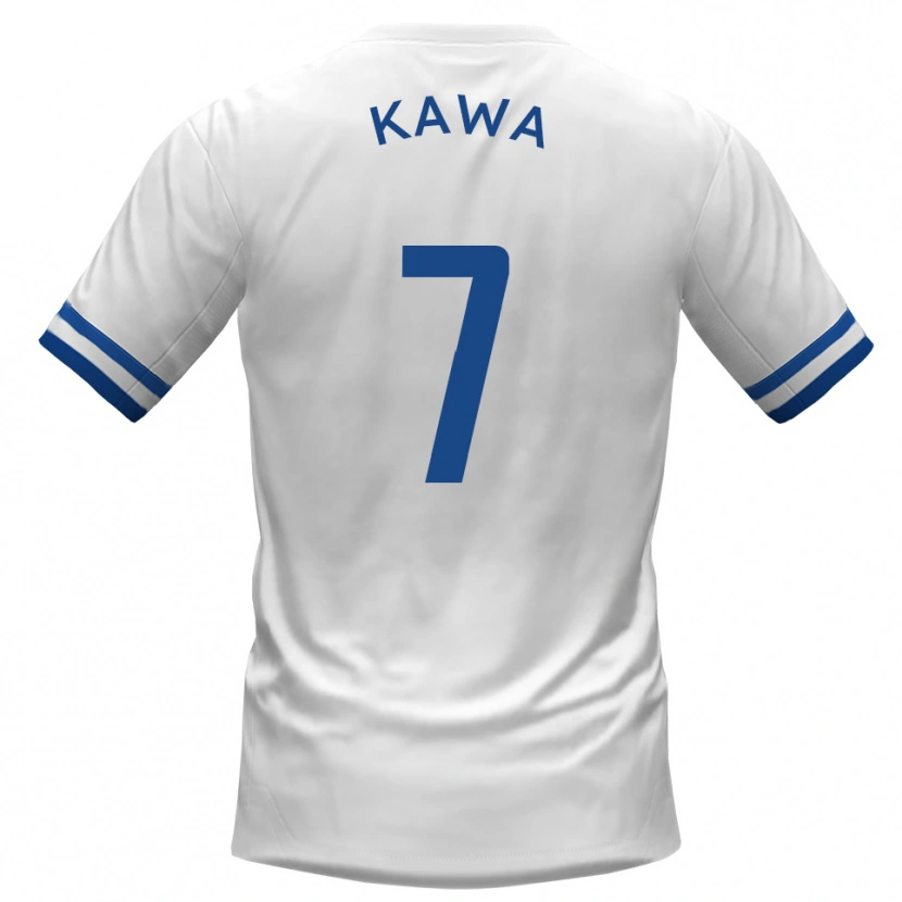 Danxen Homem Camisola David Kawa #7 Branco Azul Alternativa 2025/26 Camisa Brasil