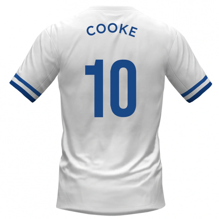 Danxen Homem Camisola Jamie Cooke #10 Branco Azul Alternativa 2025/26 Camisa Brasil