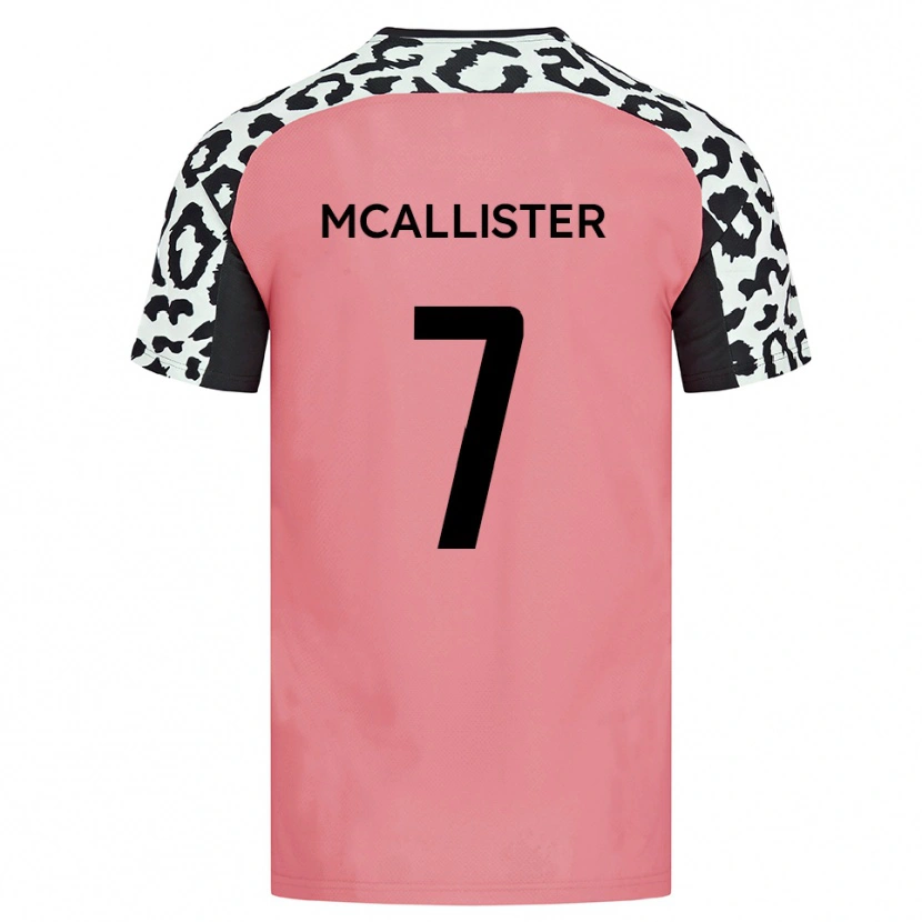 Danxen Homem Camisola Kyle Mcallister #7 Rosa Preto Alternativa 2025/26 Camisa Brasil
