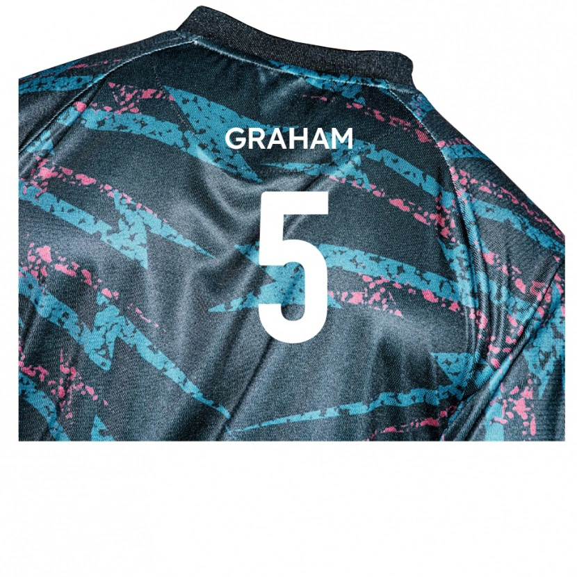 Danxen Homem Camisola Sam Graham #5 Preto Azul Marinho Alternativa 2025/26 Camisa Brasil