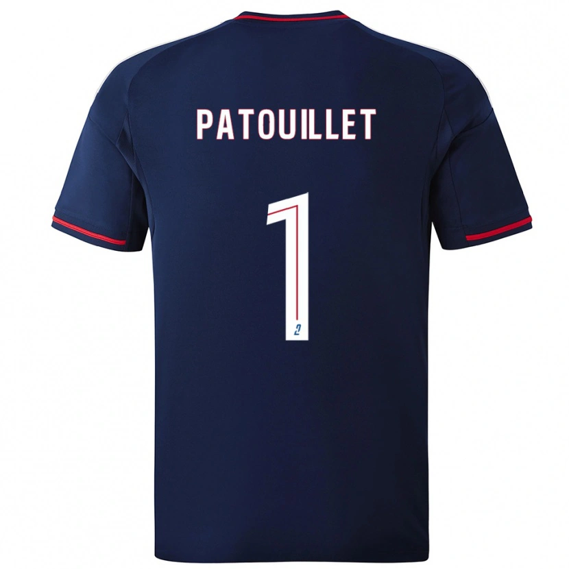 Danxen Homem Camisola Mathieu Patouillet #1 Azul Marinho Vermelho Alternativa 2025/26 Camisa Brasil