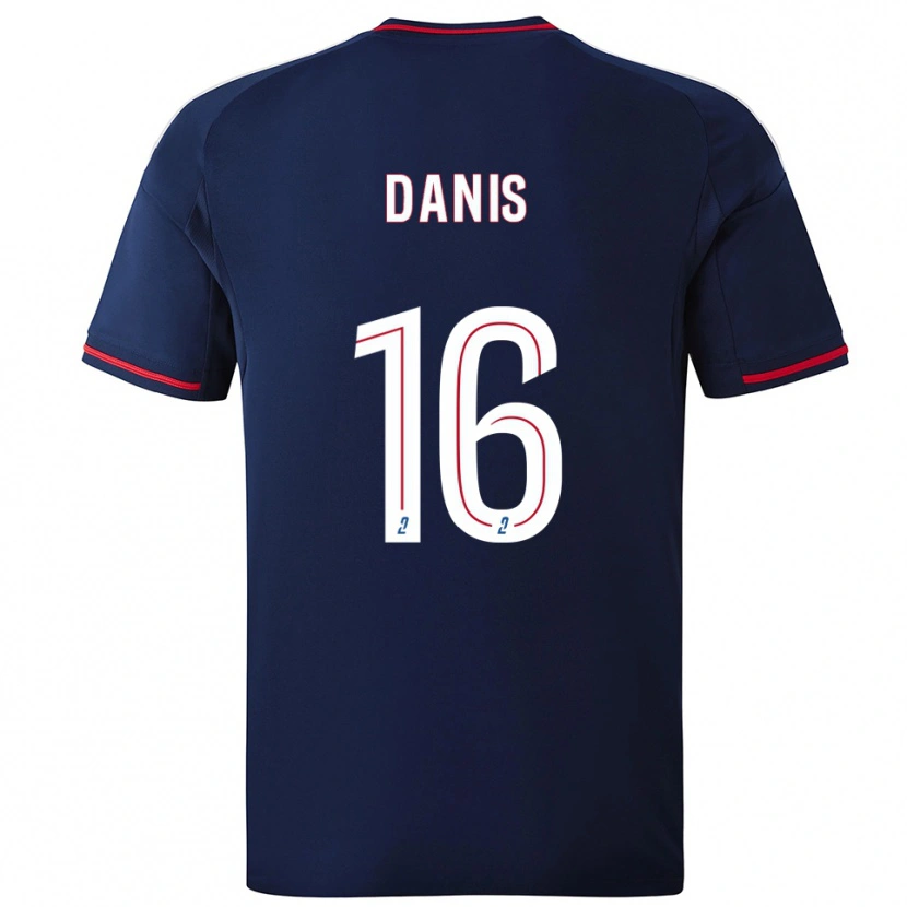 Danxen Homem Camisola Adrien Danis #16 Azul Marinho Vermelho Alternativa 2025/26 Camisa Brasil