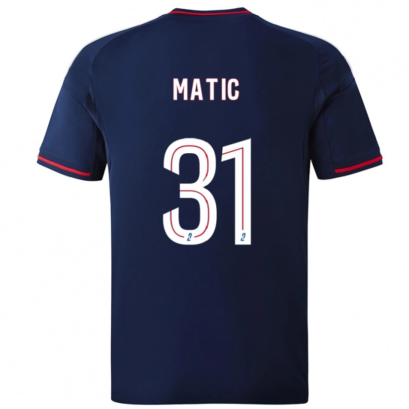 Danxen Homem Camisola Nemanja Matic #31 Azul Marinho Vermelho Alternativa 2025/26 Camisa Brasil