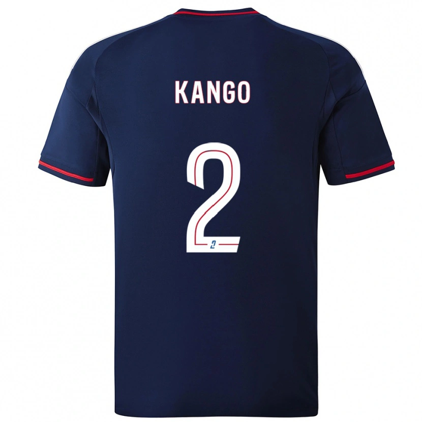 Danxen Homem Camisola Steeve Kango #2 Azul Marinho Vermelho Alternativa 2025/26 Camisa Brasil