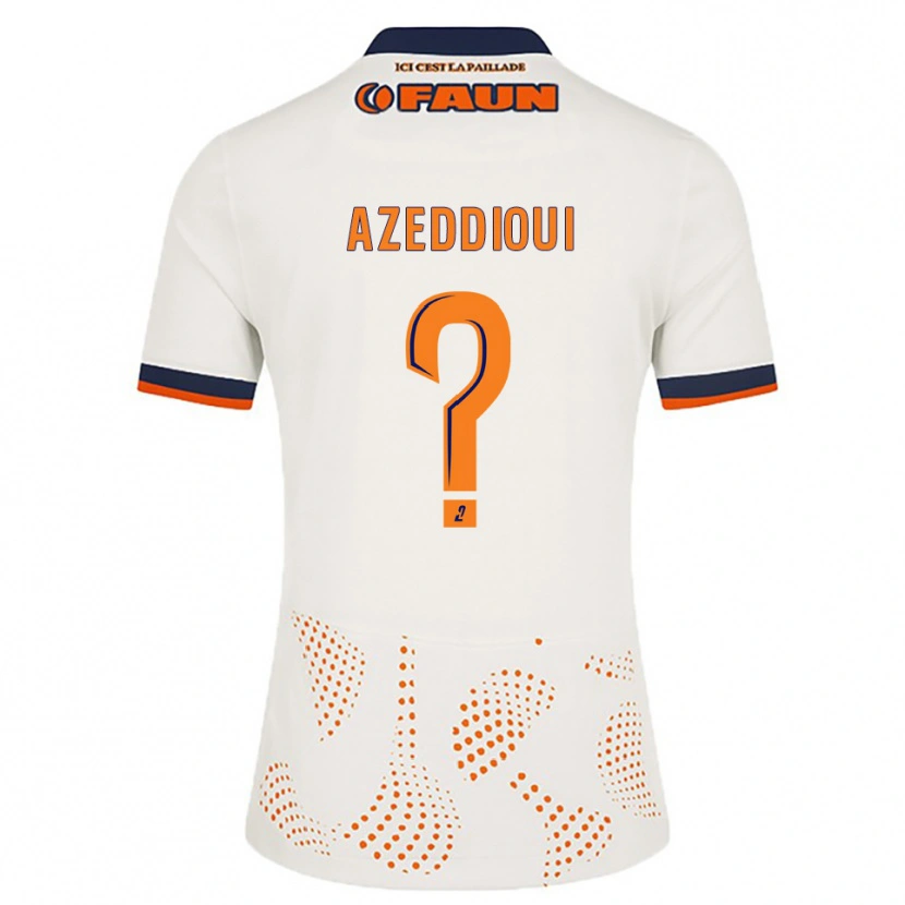 Danxen Homem Camisola Haytam Azeddioui #0 Branco Laranja Alternativa 2025/26 Camisa Brasil