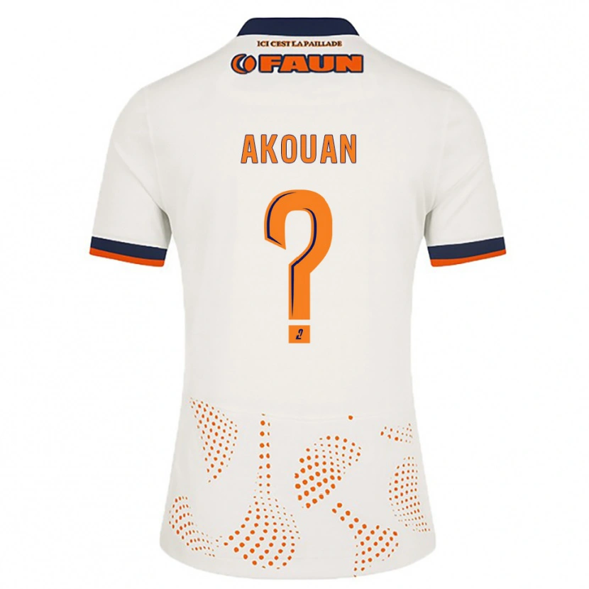 Danxen Homem Camisola Pharelle-Wilson Akouan #0 Branco Laranja Alternativa 2025/26 Camisa Brasil