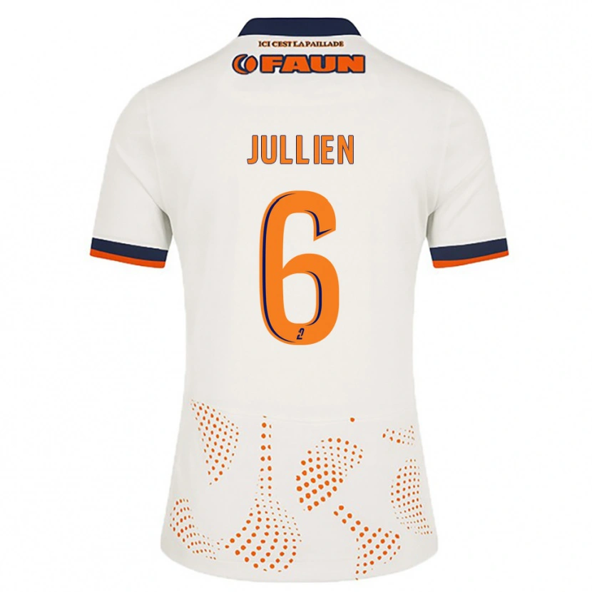 Danxen Homem Camisola Christopher Jullien #6 Branco Laranja Alternativa 2025/26 Camisa Brasil