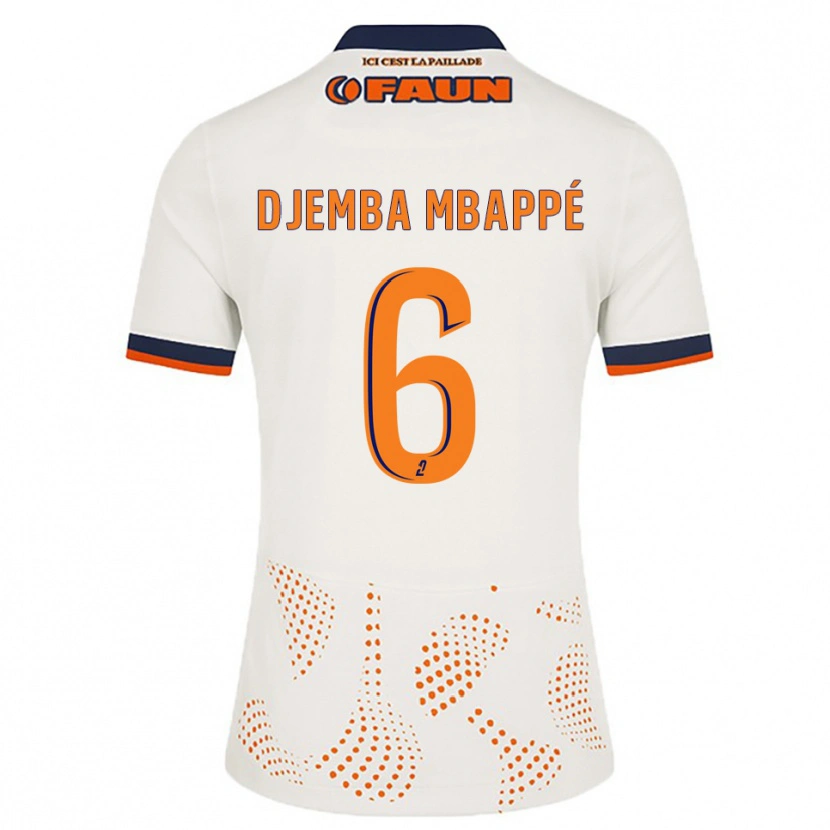Danxen Homem Camisola Yvan Djemba Mbappé #6 Branco Laranja Alternativa 2025/26 Camisa Brasil