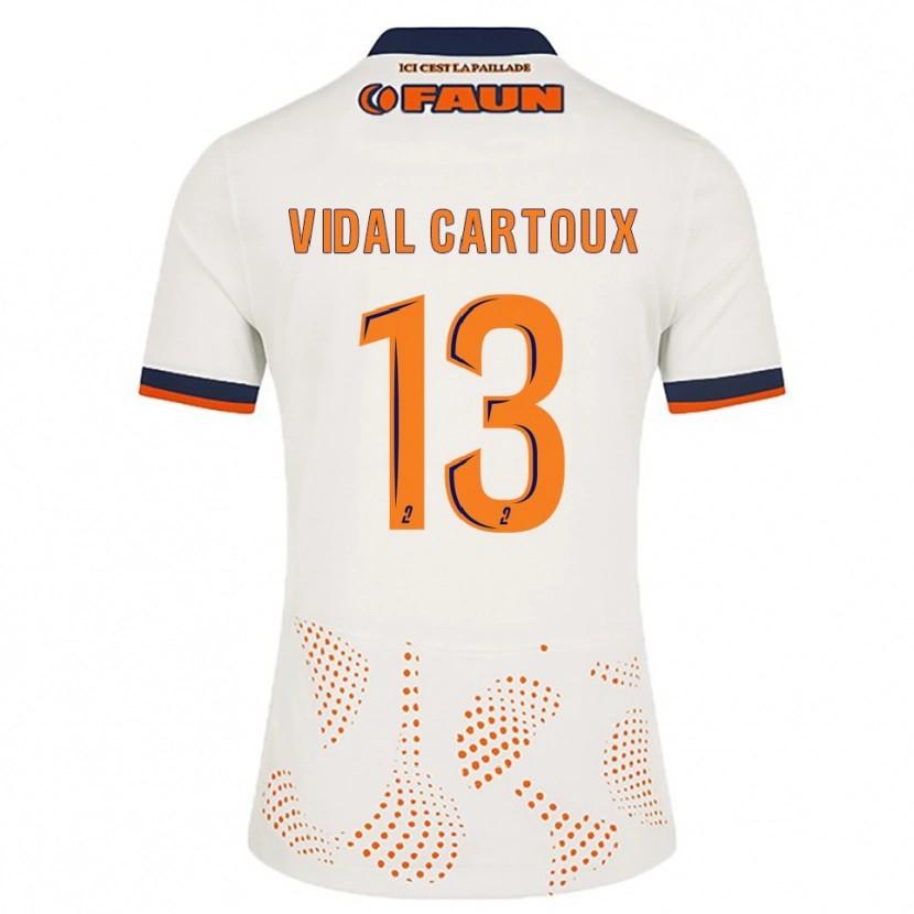 Danxen Homem Camisola Noah Vidal-Cartoux #13 Branco Laranja Alternativa 2025/26 Camisa Brasil