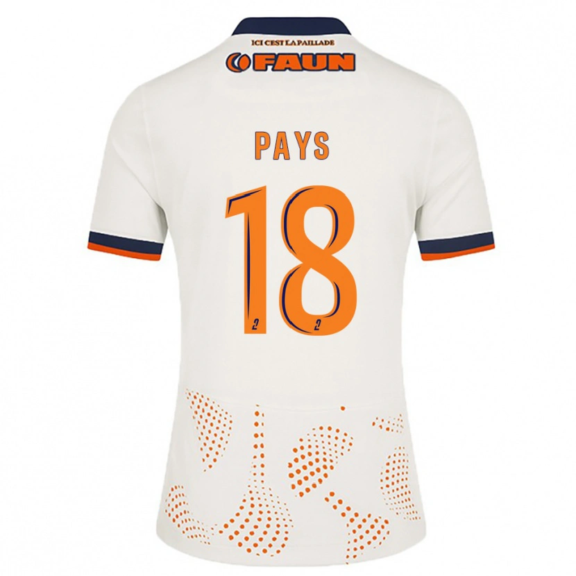 Danxen Homem Camisola Nicolas Pays #18 Branco Laranja Alternativa 2025/26 Camisa Brasil