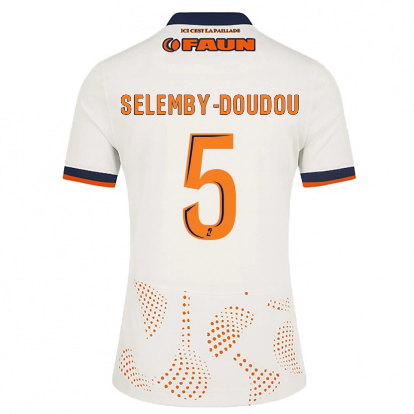 Danxen Homem Camisola Basile Selemby-Doudou #5 Branco Laranja Alternativa 2025/26 Camisa Brasil