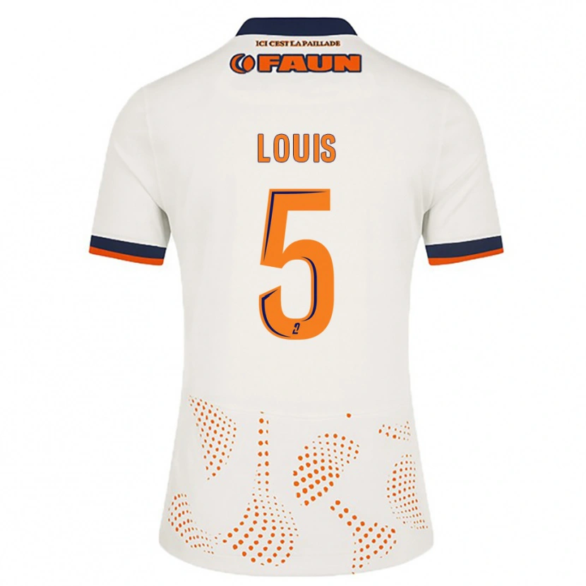 Danxen Homem Camisola Kethna Louis #5 Branco Laranja Alternativa 2025/26 Camisa Brasil