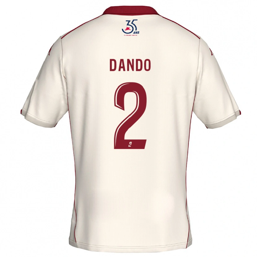 Danxen Homem Camisola Mathis Dando #2 Branco Vinho Alternativa 2025/26 Camisa Brasil