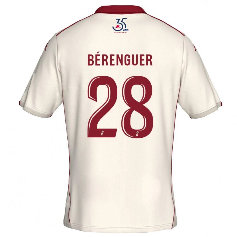 Danxen Homem Camisola Camille Bérenguer #28 Branco Vinho Alternativa 2025/26 Camisa Brasil