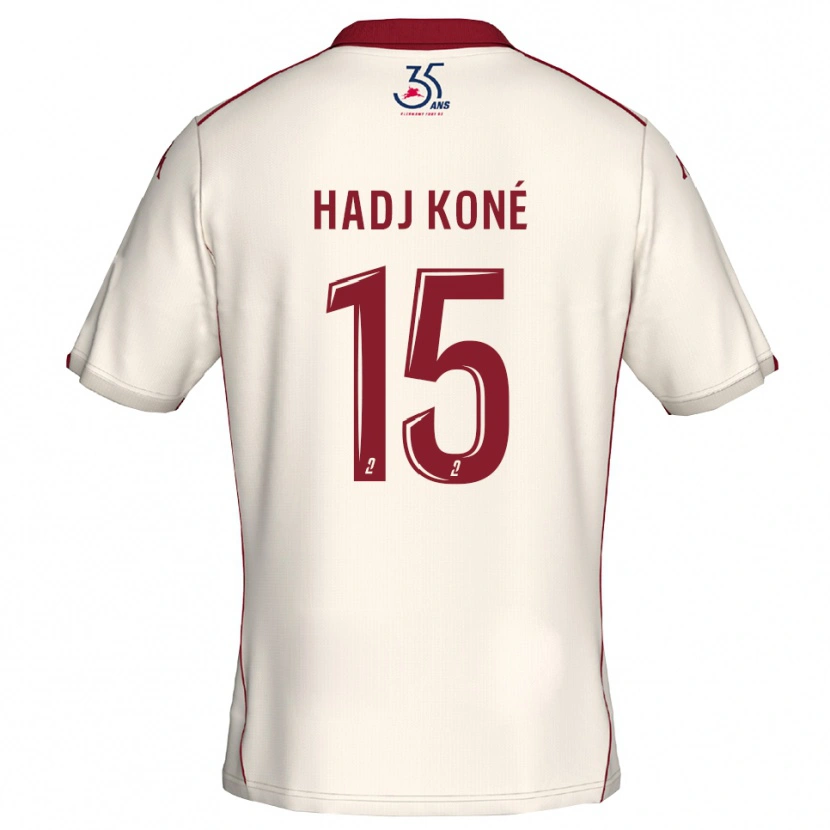 Danxen Homem Camisola El Hadj Koné #15 Branco Vinho Alternativa 2025/26 Camisa Brasil