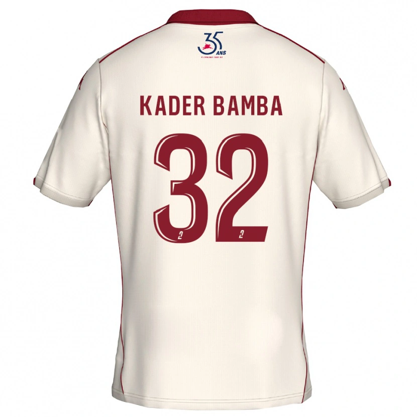 Danxen Homem Camisola Abdoul Kader Bamba #32 Branco Vinho Alternativa 2025/26 Camisa Brasil