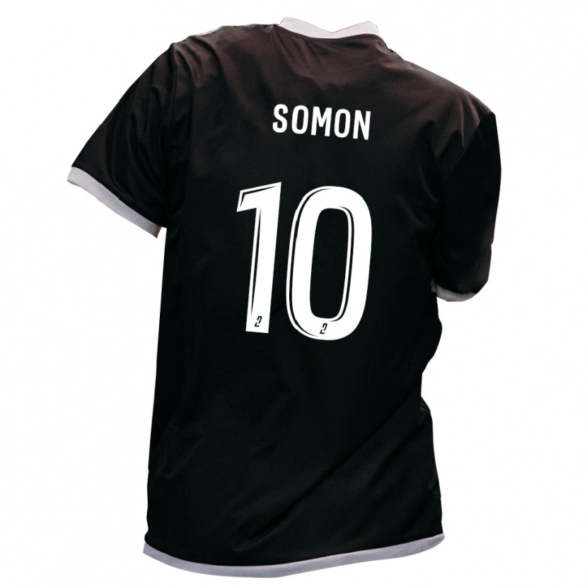 Danxen Homem Camisola Enzo Somon #10 Preto Dourado Alternativa 2025/26 Camisa Brasil