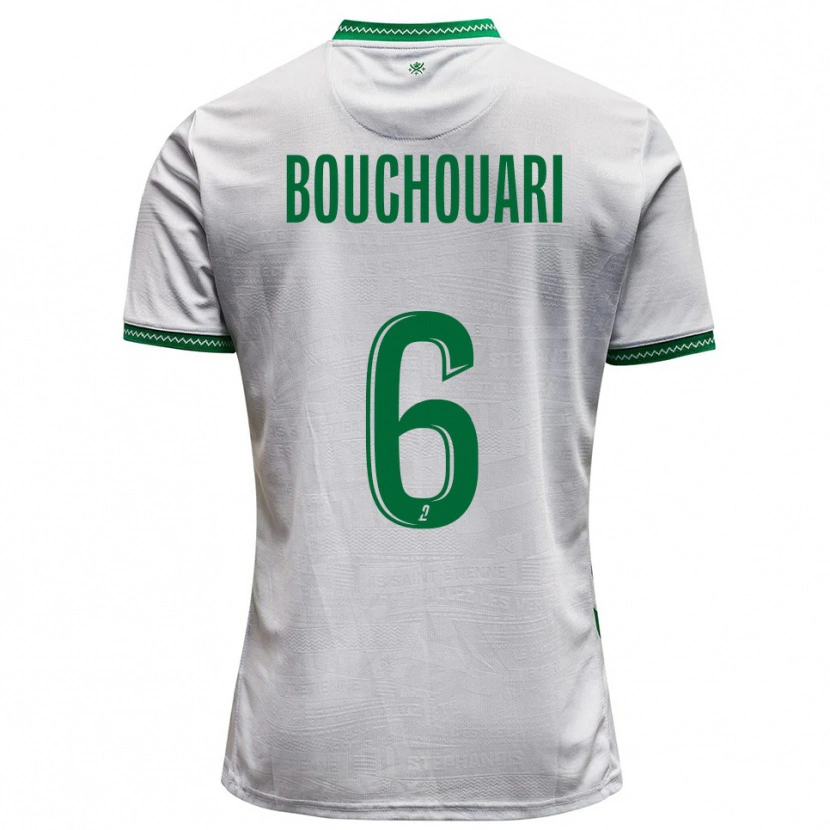 Danxen Homem Camisola Benjamin Bouchouari #6 Branco Verde Alternativa 2025/26 Camisa Brasil