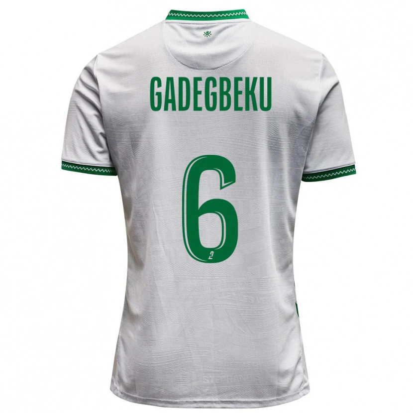 Danxen Homem Camisola Luan Gadegbeku #6 Branco Verde Alternativa 2025/26 Camisa Brasil