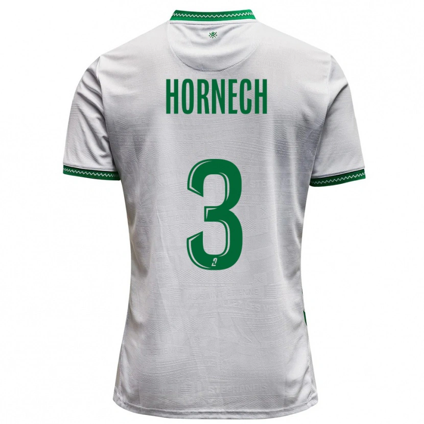 Danxen Homem Camisola Ewan Hornech #3 Branco Verde Alternativa 2025/26 Camisa Brasil