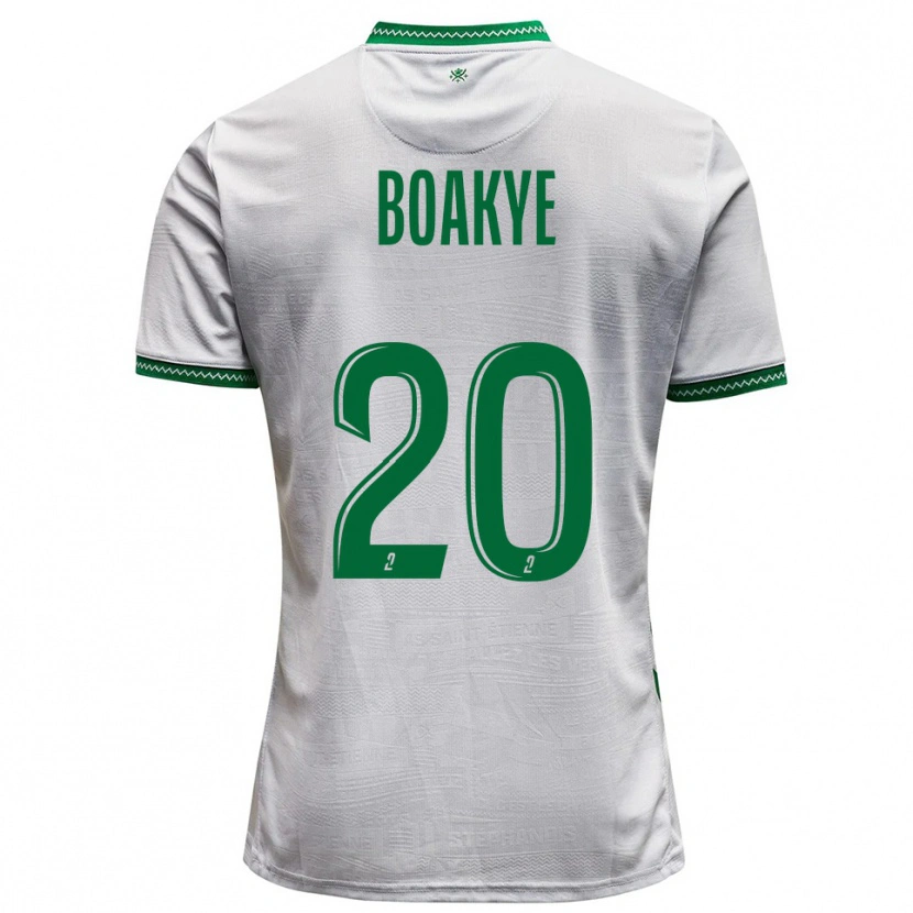 Danxen Homem Camisola Augustine Boakye #20 Branco Verde Alternativa 2025/26 Camisa Brasil