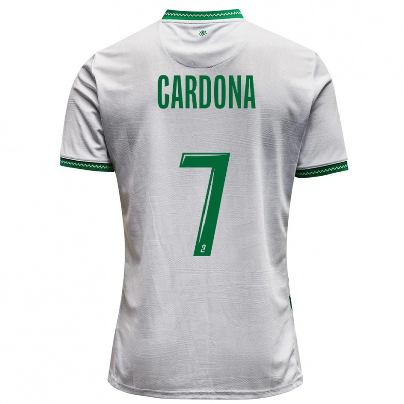 Danxen Homem Camisola Irvin Cardona #7 Branco Verde Alternativa 2025/26 Camisa Brasil
