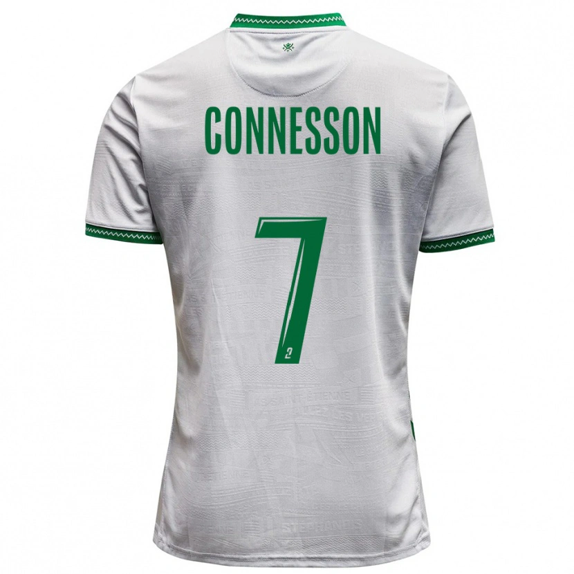 Danxen Homem Camisola Adèle Connesson #7 Branco Verde Alternativa 2025/26 Camisa Brasil