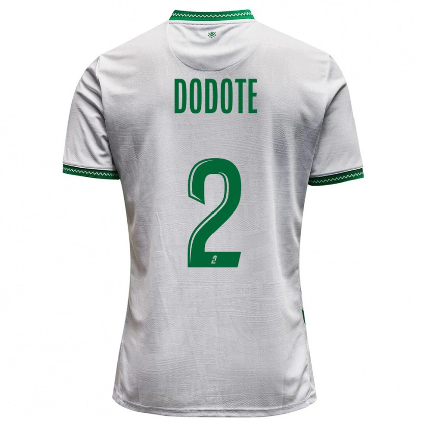 Danxen Homem Camisola Axel Dodote #2 Branco Verde Alternativa 2025/26 Camisa Brasil