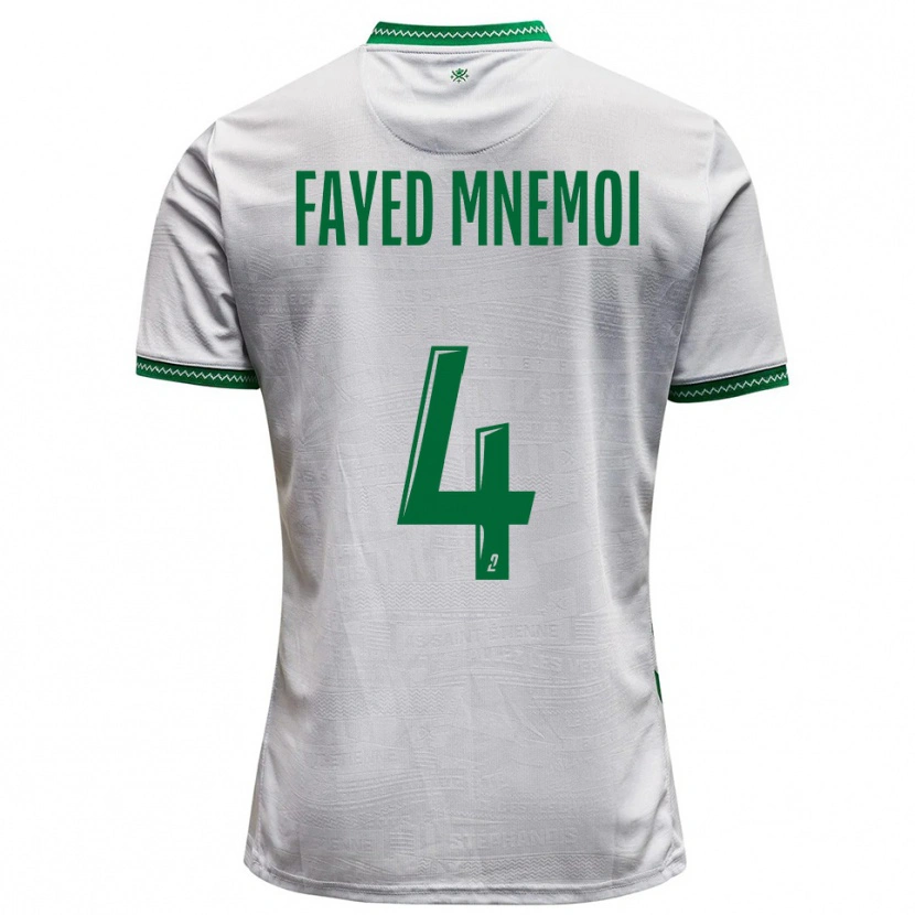 Danxen Homem Camisola El Fayed Mnemoi #4 Branco Verde Alternativa 2025/26 Camisa Brasil