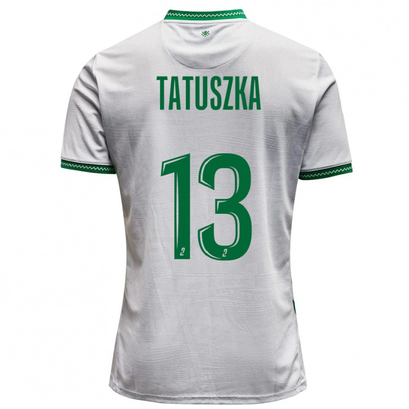 Danxen Homem Camisola Maxence Tatuszka #13 Branco Verde Alternativa 2025/26 Camisa Brasil