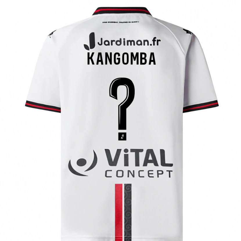 Danxen Homem Camisola Kayne Kangomba #0 Branco Vermelho Alternativa 2025/26 Camisa Brasil