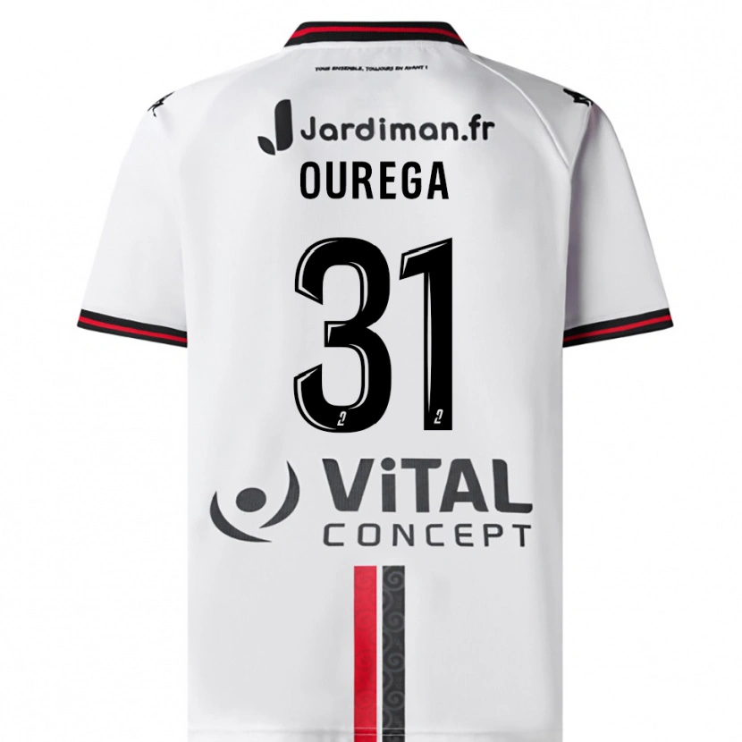 Danxen Homem Camisola Dylan Ourega #31 Branco Vermelho Alternativa 2025/26 Camisa Brasil